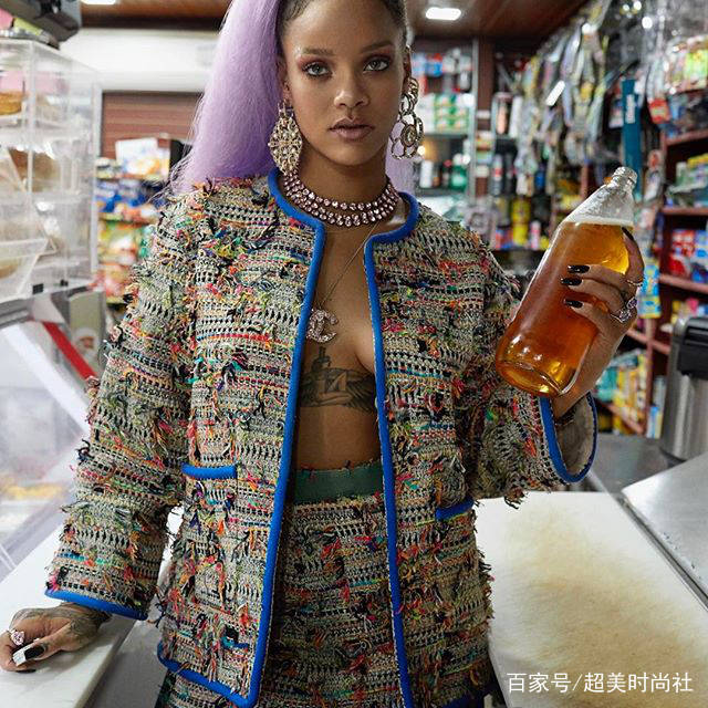 Rihanna|日婆蕾哈娜skr人才，把机车搬上秀场还不过瘾现成“内衣贩子”？