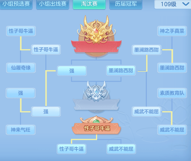 战谁|神武4手游全国争霸赛109级组别总决赛火热开赛，冠军之战谁与争锋