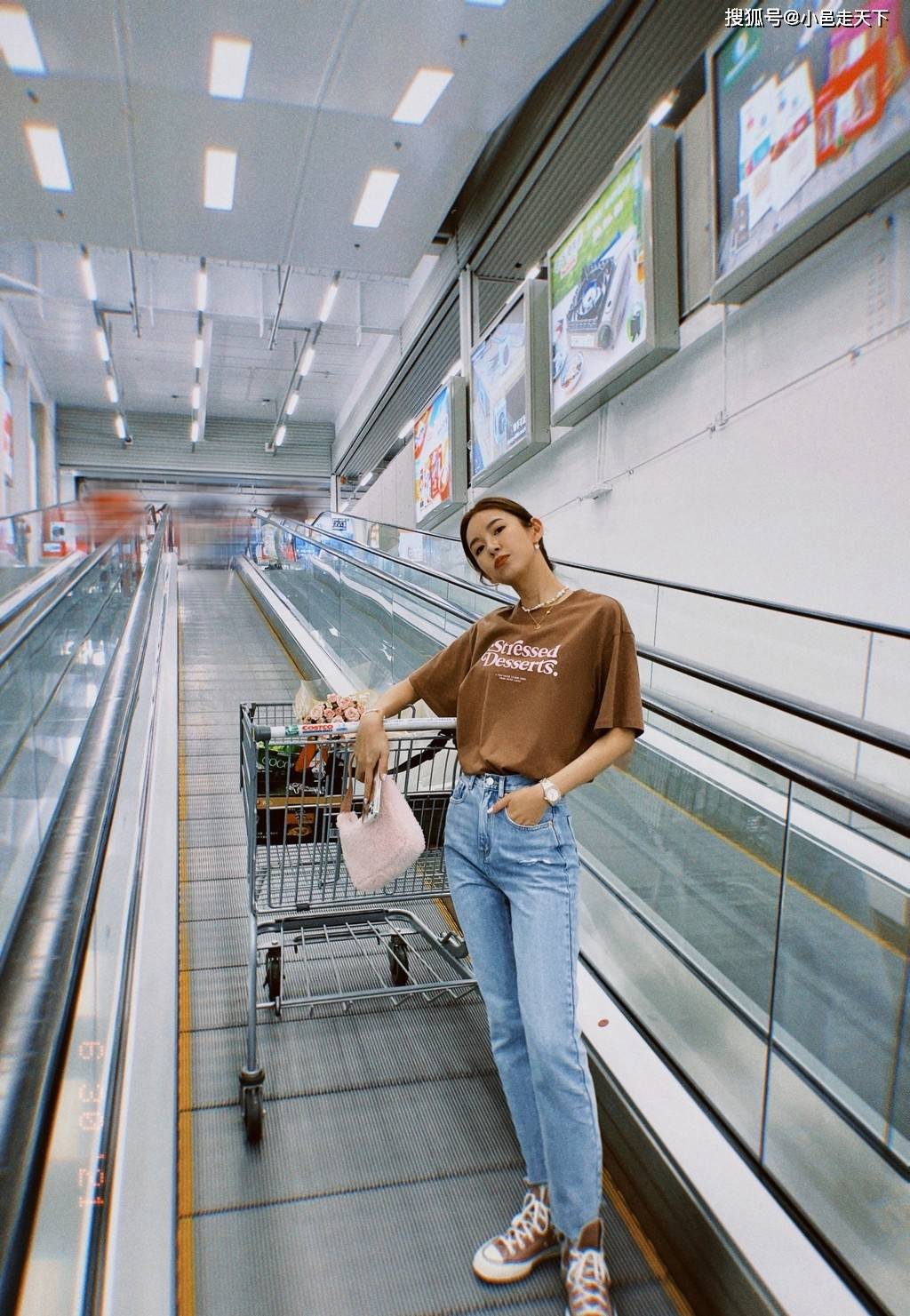 牛仔裤|张子萱牛仔裤修长大长腿合集