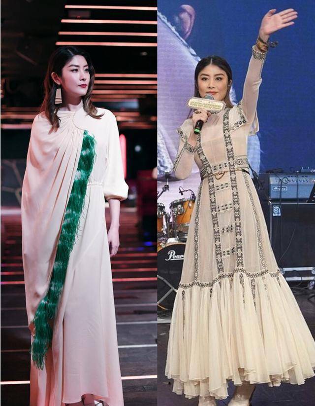 服装|陈慧琳太大胆了，都胖了还敢穿紧身裙，意外展示出肉感身材