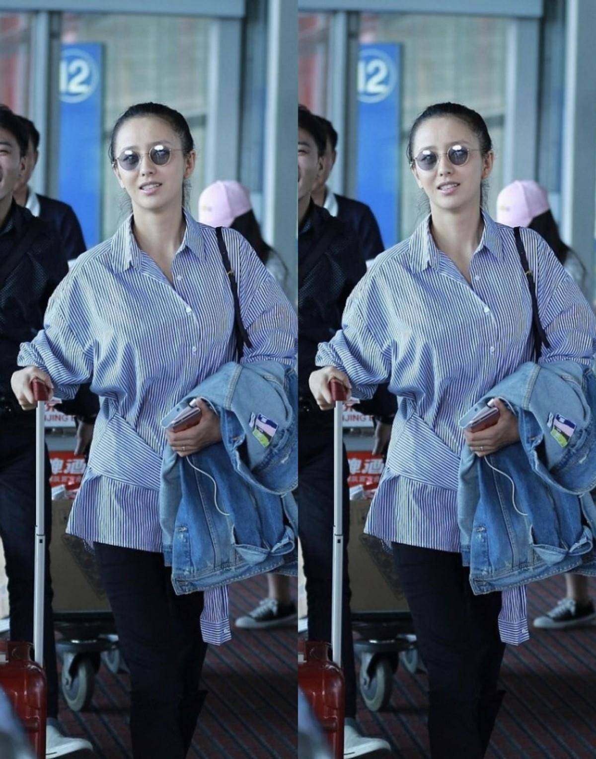 私下里|佟丽娅私下里挺随和的,素面朝天也不在乎,但看着反而更青涩了