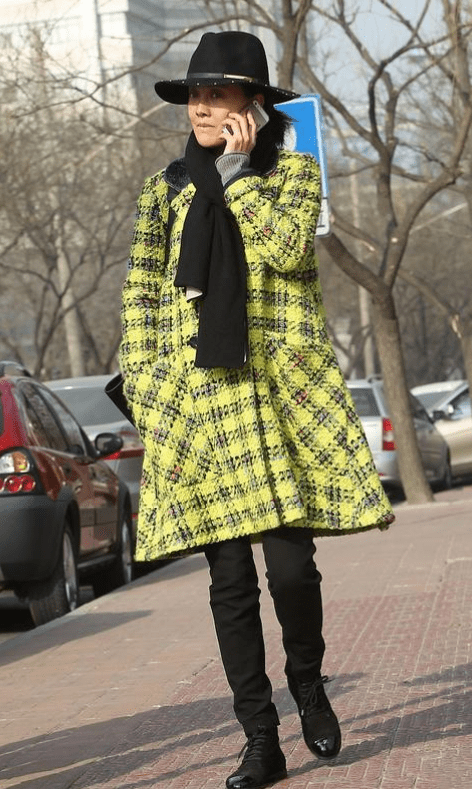 牛莉|牛莉造型崩了?礼帽配围巾像上海滩女主角,大衣颜色却意外显廉价