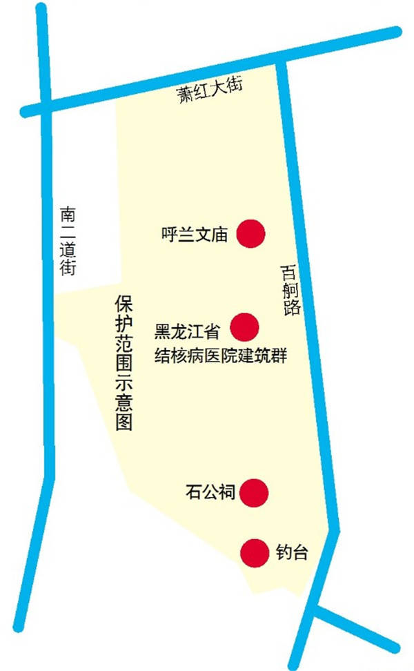 呼兰河小城平面地图图片