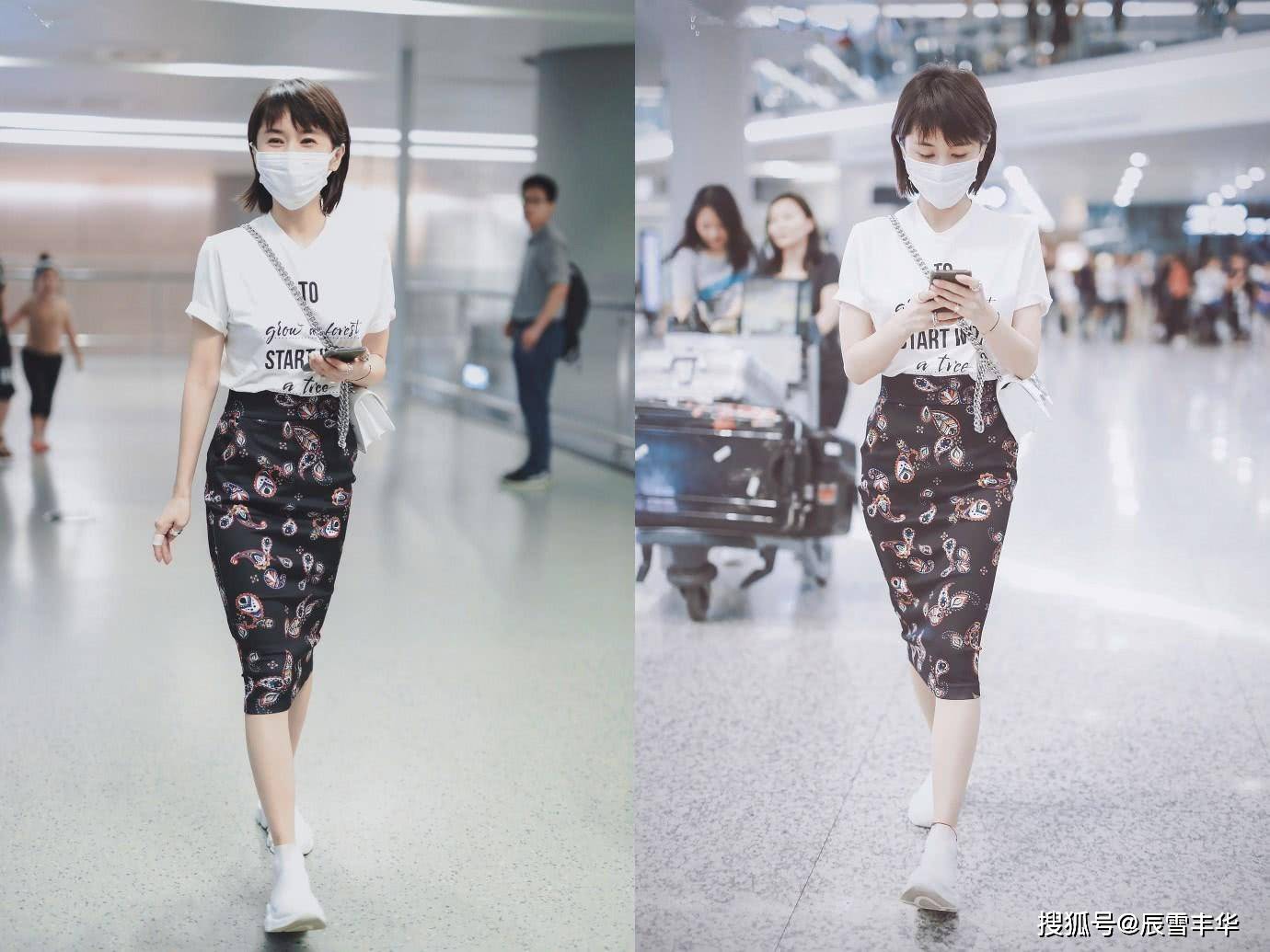 好身材|王子文真懂时尚,“复古”裙穿出个人魅力,高腰设计秀出好身材