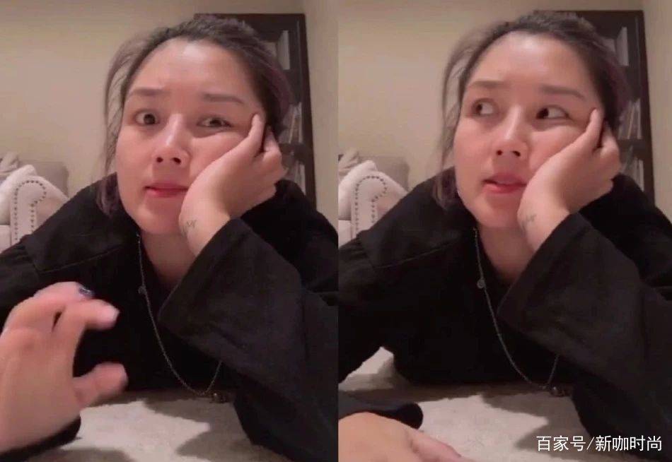 黑色|何洁又胖回来了？趴在地上肚子凸出明显，脸上肉嘟嘟超可爱