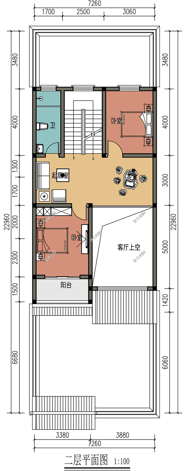 4x12米农村建房设计图图片