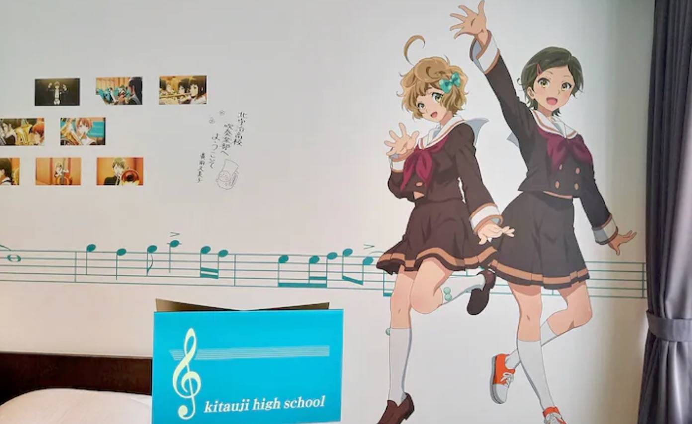 让久美子陪你 睡 一晚 吹响 上低音号 联动主题旅馆来了 房间