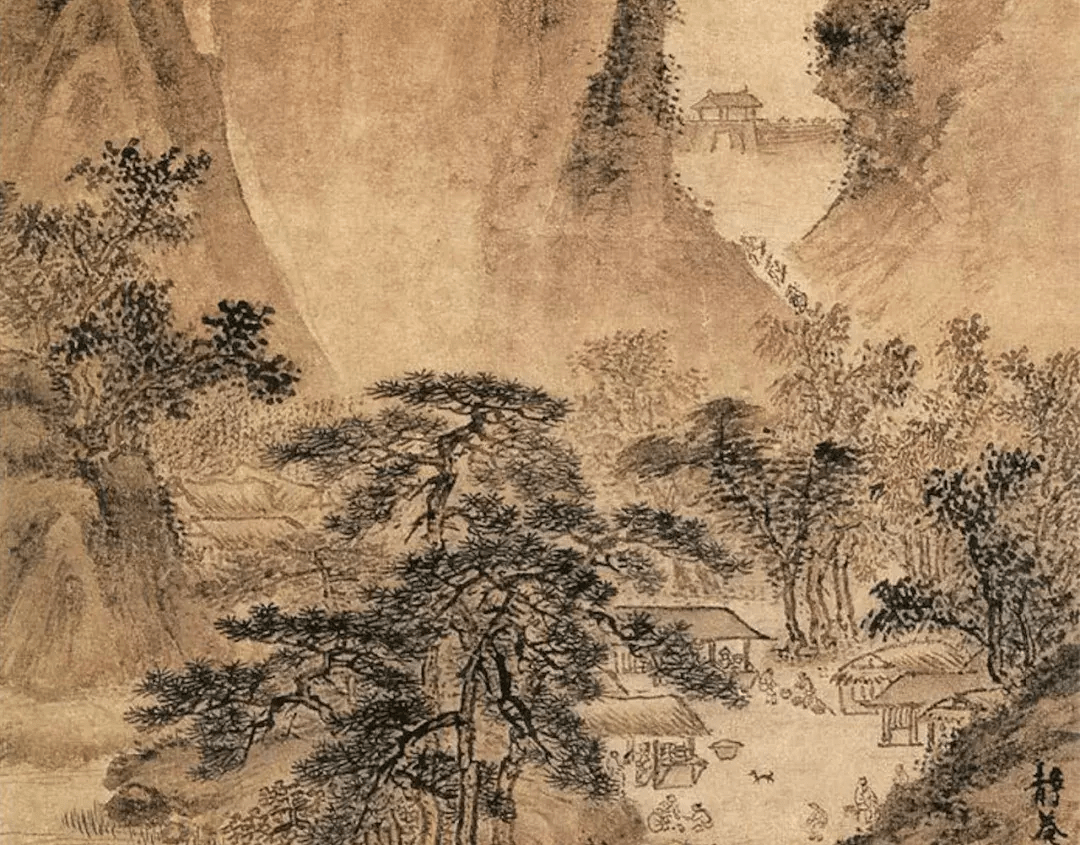 赏析 明 戴进《关山行旅图》