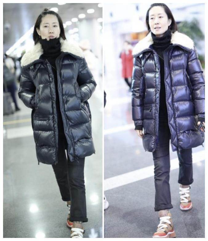 刘敏涛|真服了刘敏涛，那么短的头发还冲头扎个小啾啾，45岁素颜也显嫩