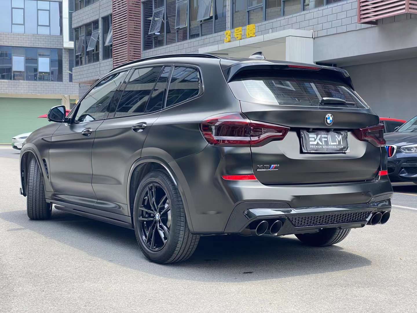 宝马x3贴膜ekfilmek改色膜陶瓷黑