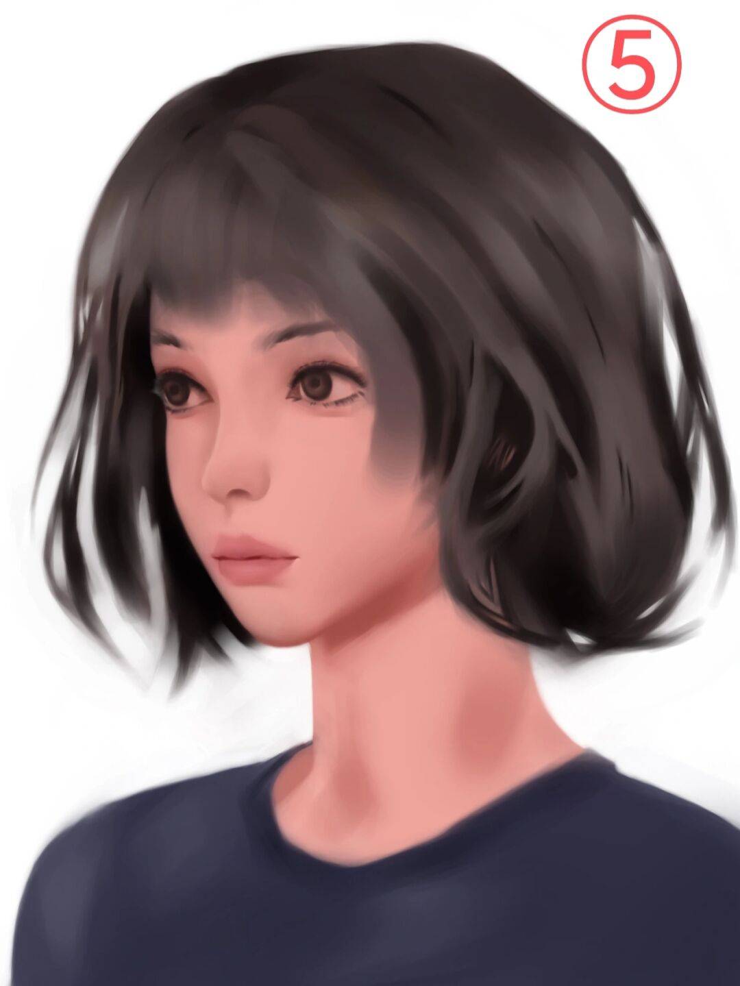 步骤|「厚涂少女练习」附过程