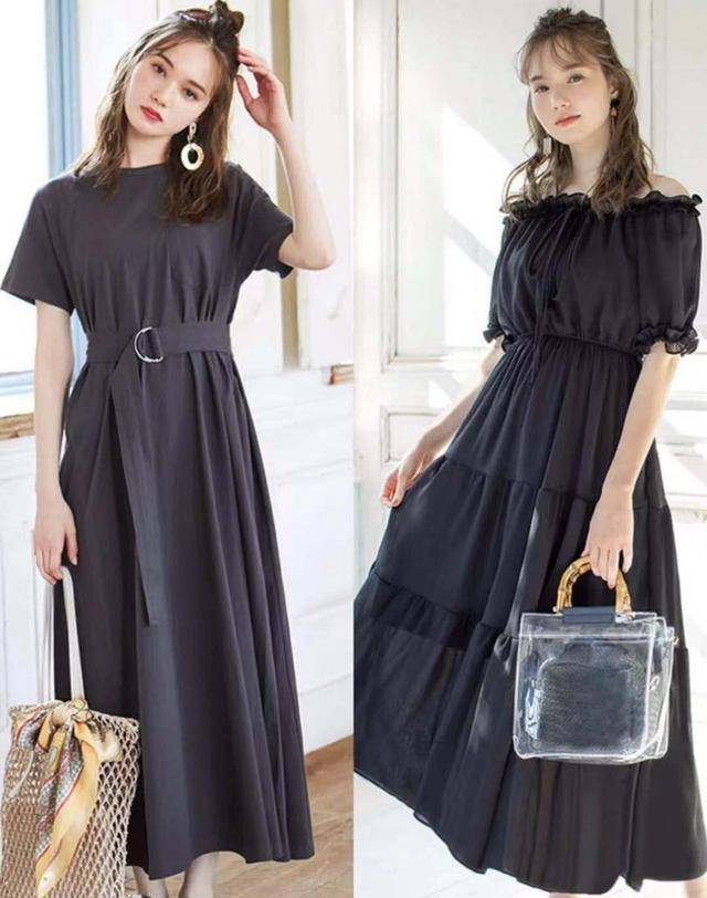 黑色|谁说穿黑色显沉闷？35岁女人参考日系穿搭示范，夏季清爽度过