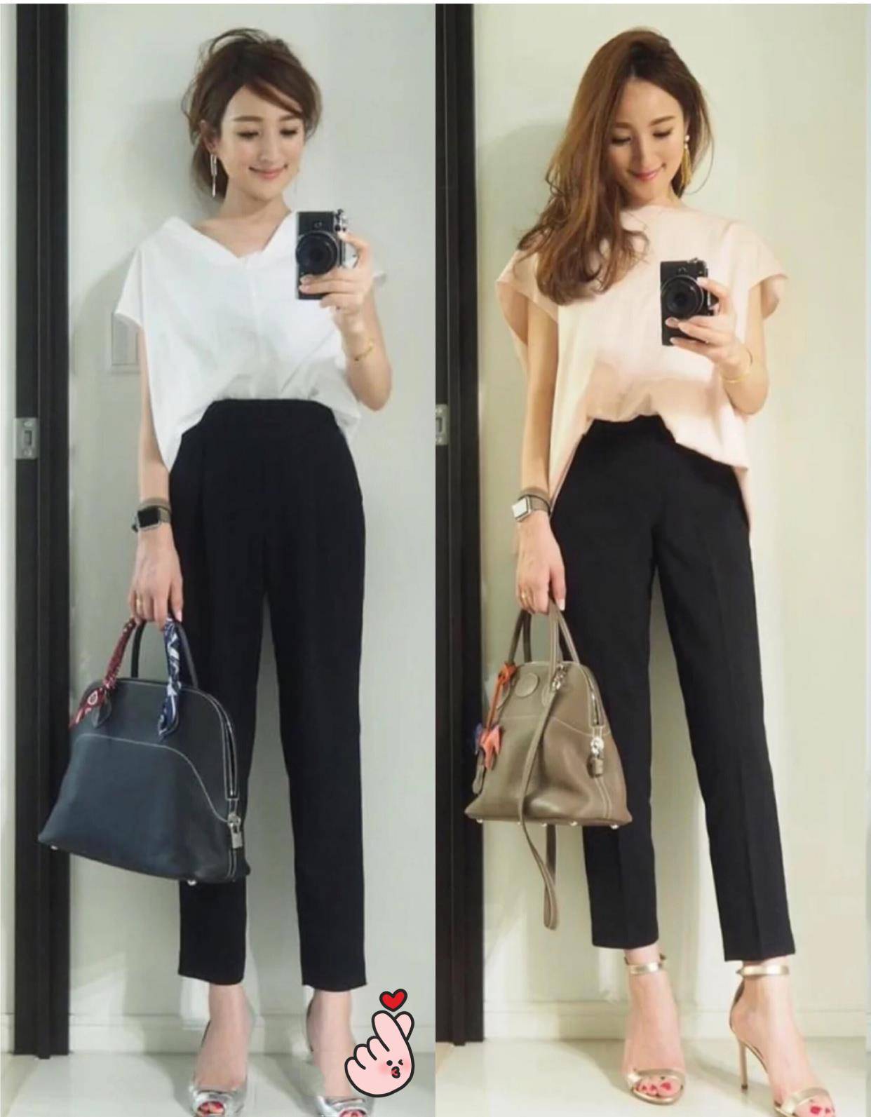 西裤|身高仅156cm，靠穿搭出圈！这个妈妈的私服简约又气质，蛮好看！