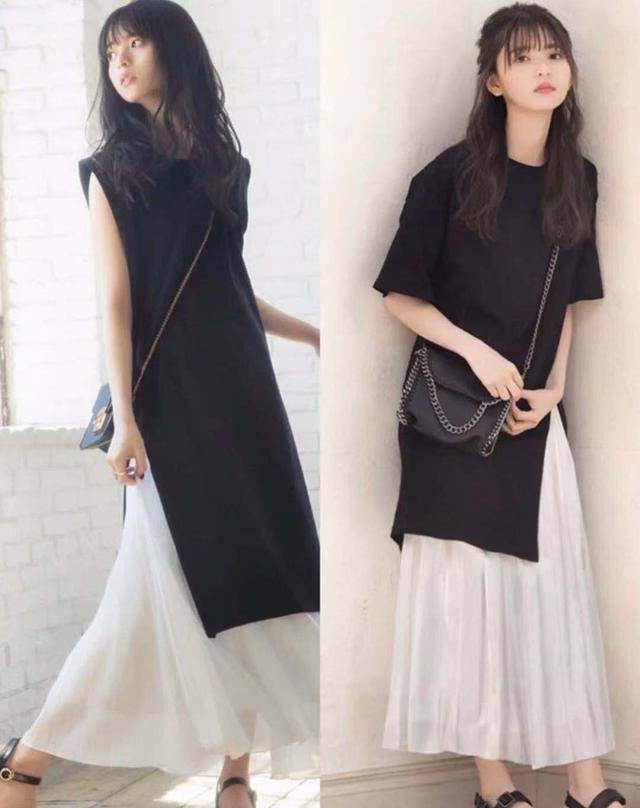 黑色|谁说穿黑色显沉闷？35岁女人参考日系穿搭示范，夏季清爽度过