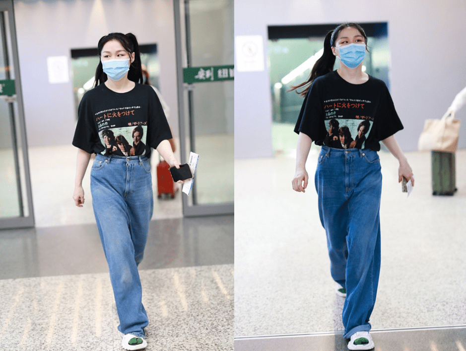 小姑娘|金靖终于火了,小姑娘直播时古灵精怪,穿身休闲造型更是显俏皮