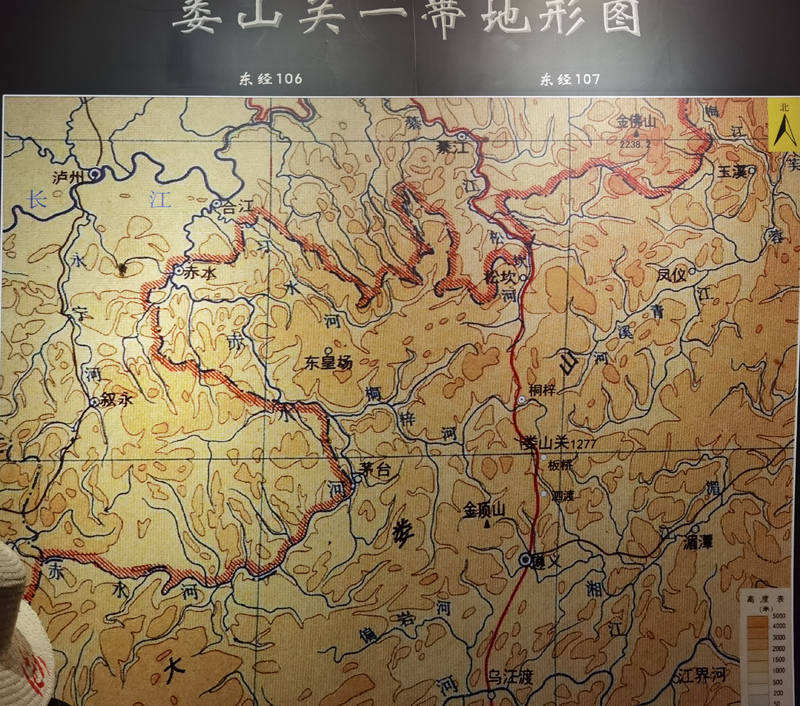 娄山关大捷行军路线图图片