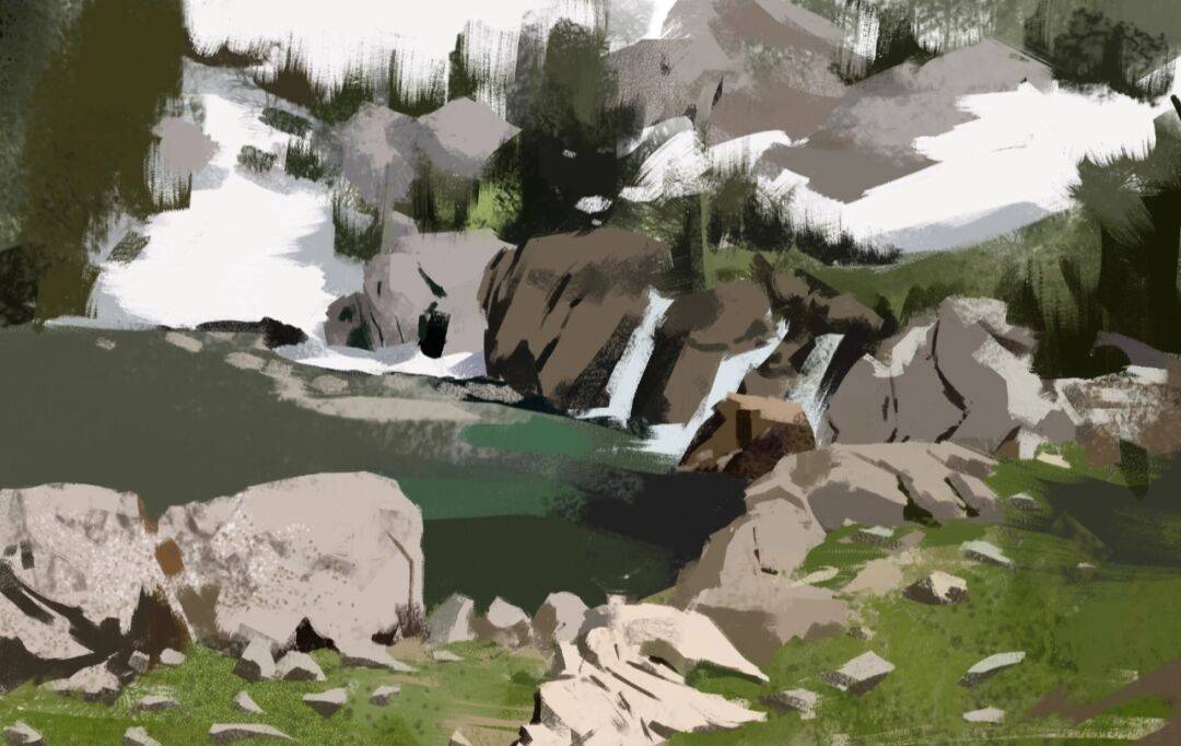 训练方法|【场景原画】 场景速涂|理解画面