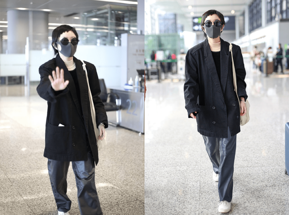 皮质|郭采洁这身打扮有点＂野＂，穿皮裙秀出凹凸身材，配油头又飒又撩人