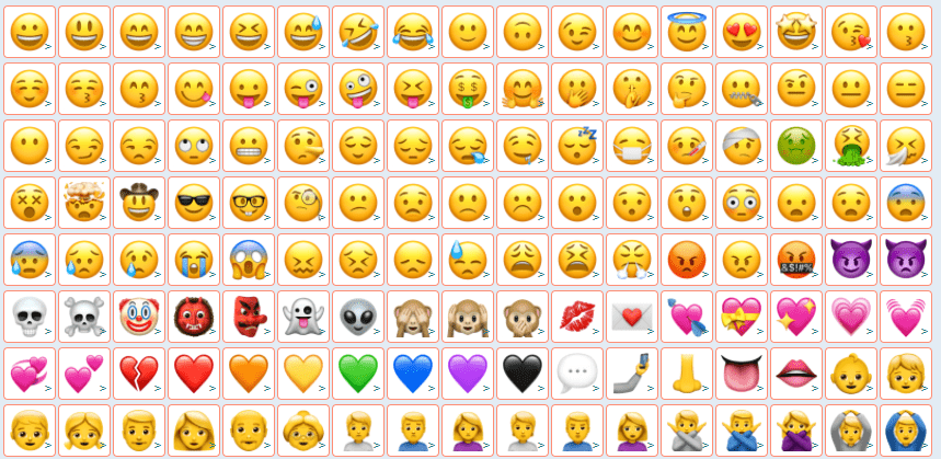 iphone表情符号大全图片