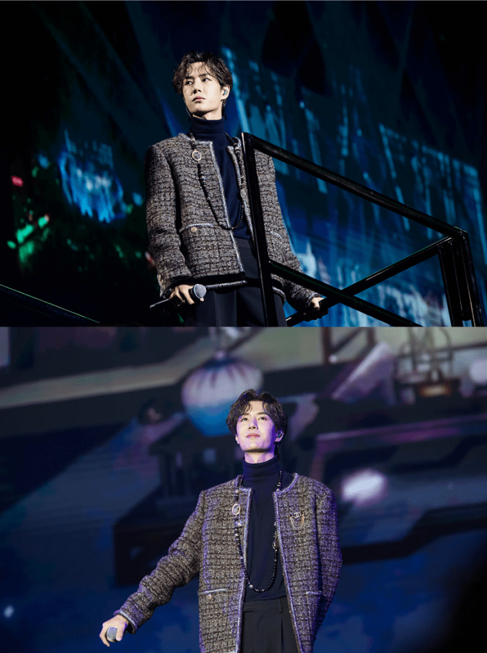 黑色|王一博生图和精修图差别挺大，感觉脸胖了一圈，但穿搭依旧在线