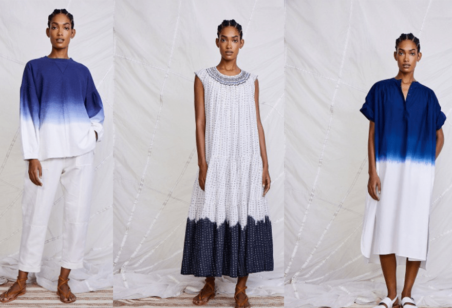 对比|Apiece Apart 2021春夏，蓝色与浅色调的清新，还有休闲、度假感