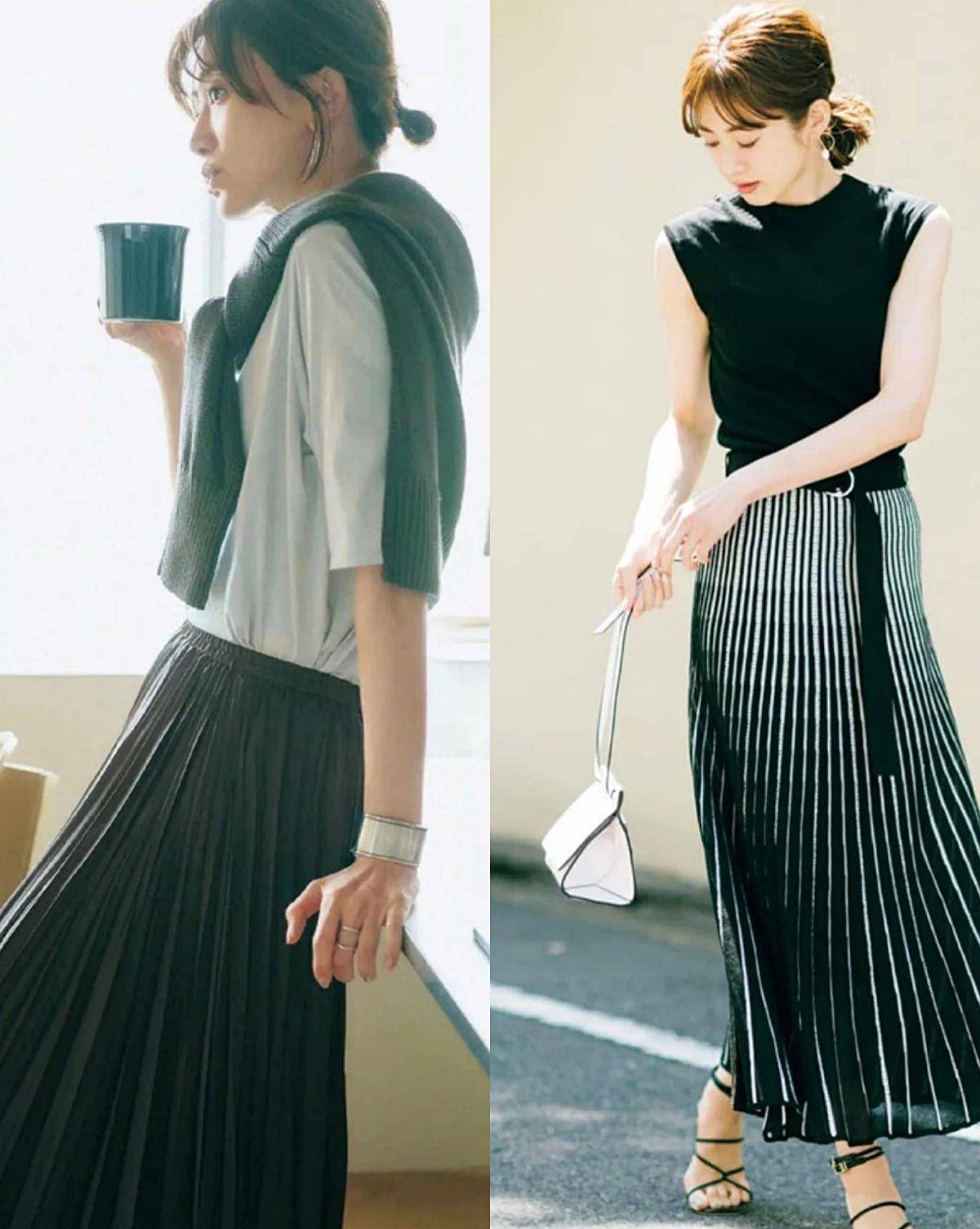 豆绿色|三四十岁的女人初夏怎么穿?瞧日杂里的休闲轻熟穿搭,优雅又舒适