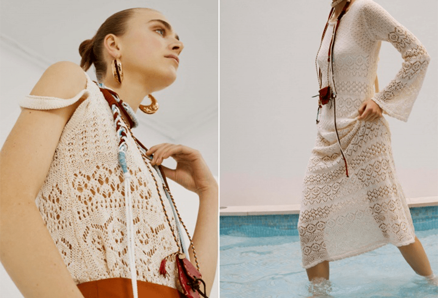 增加了|Beatrice .b 2021春夏,在金属光泽感和手工针织中,感受天空和舒适