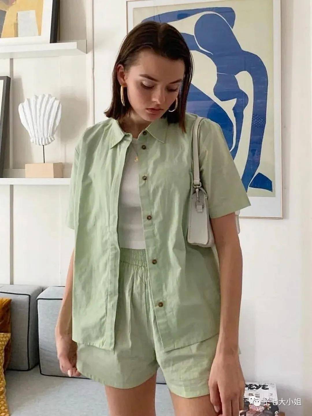 衬衣|衬衣+短裤＝夏季知性又帅气的时髦组合