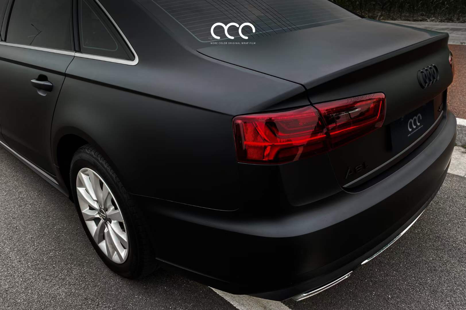 奥迪a6l车身贴膜漫彩改色膜超亚黑_搜狐汽车_搜狐网