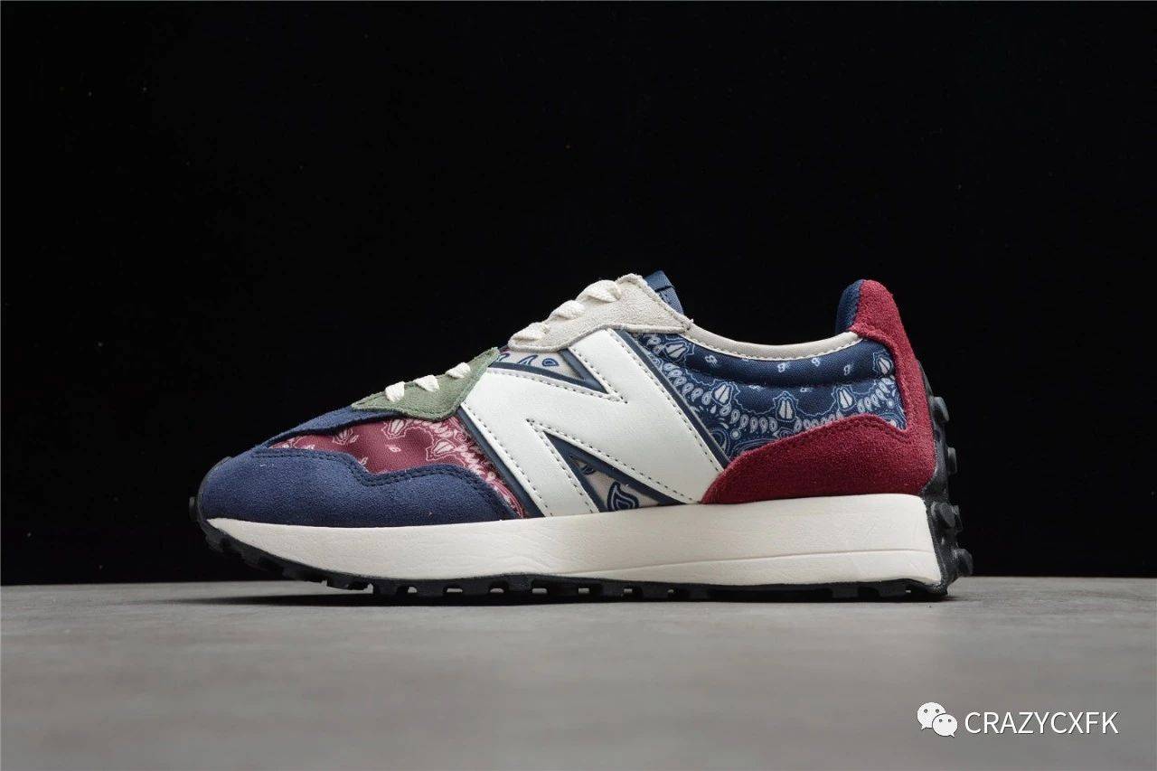 新百|New balance 327 新百伦 x Paisley 腰果花复古运动鞋