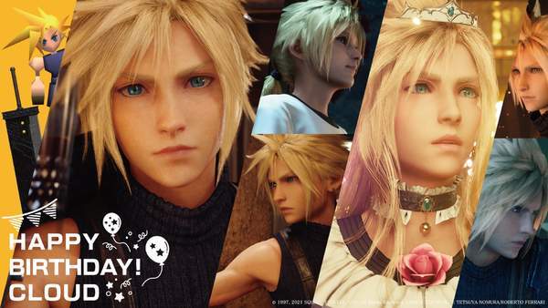 克劳德生|Happy Birthday！《FF7》克劳德生庆，官方分享贺图