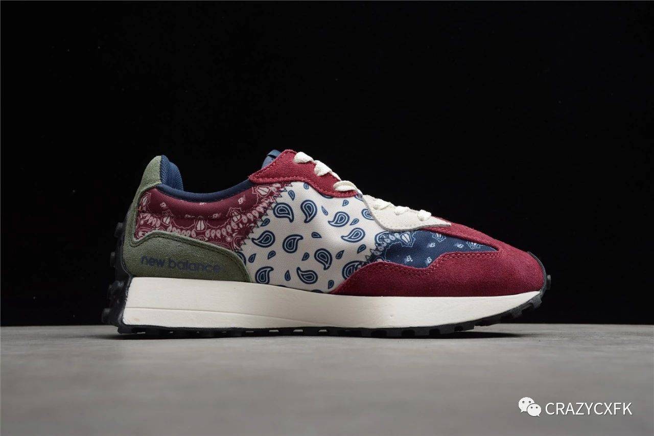 新百|New balance 327 新百伦 x Paisley 腰果花复古运动鞋