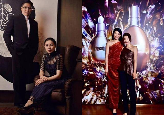 场合|郭晶晶“俩妈”同框!亲妈头发花西装搭T恤,婆婆额头饱满显大气