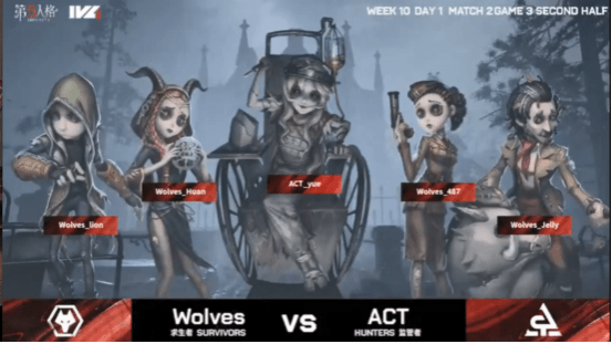 双方|第五人格2021IVL夏季赛常规赛 ACT vs Wolves 第三局