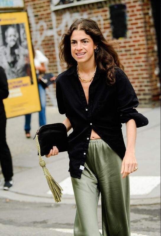 真丝|时尚博主Leandra Medine随意自然的混搭与叠穿 具有独特的风格魅力