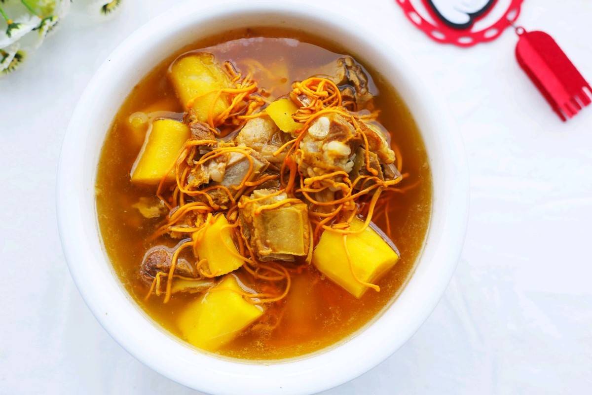 原创立秋过后多喝汤,虫草山药排骨汤,营养滋补,家人都爱喝