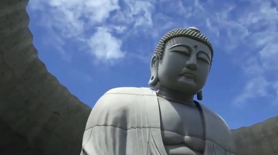 日本最“害羞”的佛像，高度近14米，游客只能看见半个佛头！
