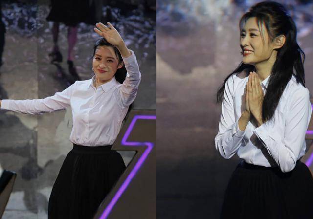 皮筋|周涛都这么时髦了？绿色衬衣配伞裙，马尾用5毛钱皮筋扎出新花样