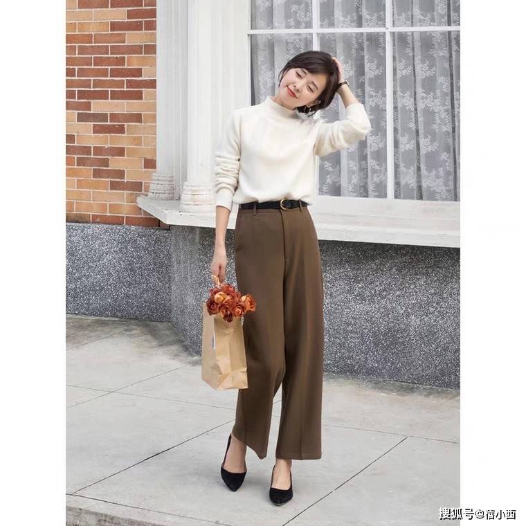 显高|试过了那么多的裤子，还是觉得高腰款式最百搭，显高显瘦还时髦！