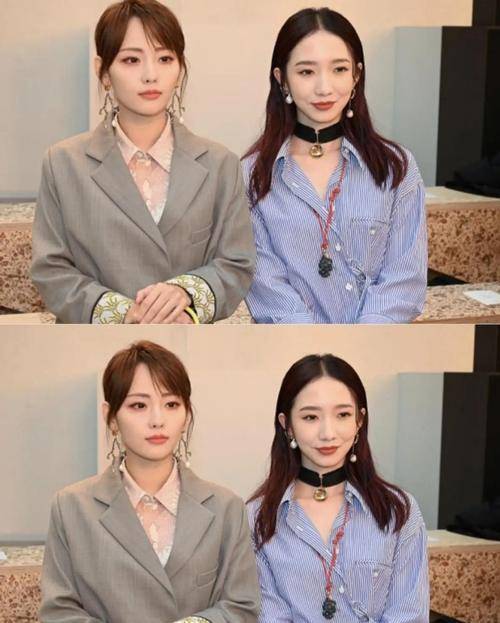 面料|婚后的张嘉倪越来越嫩了，与小11岁的孟美岐同框，仍少女感十足