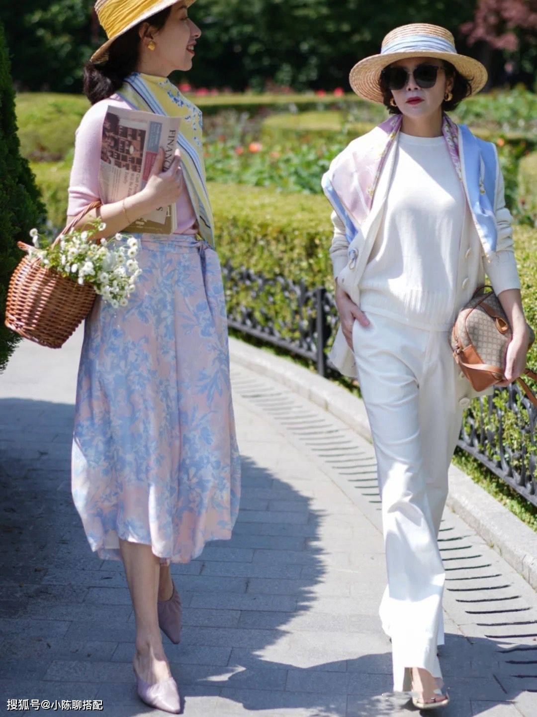 视觉|谁说小个子不适合穿阔腿裤？身高仅152的中年妈妈，靠会穿成典范