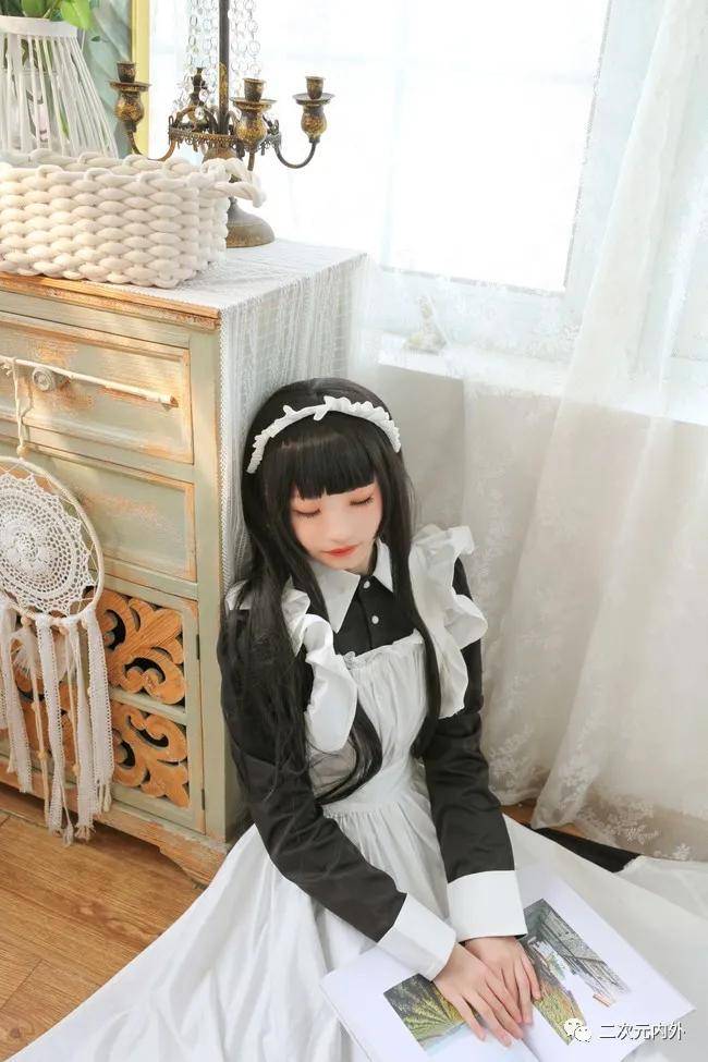 少女写真英式长裙小女仆