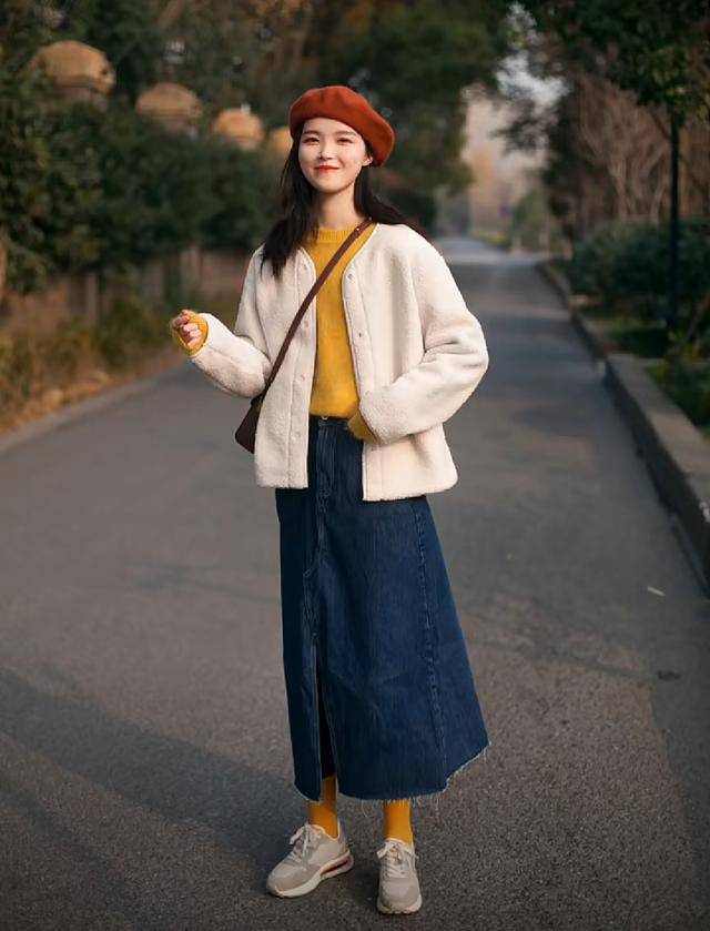 黑色|“半身裙”早秋这样穿，优雅温婉又可人