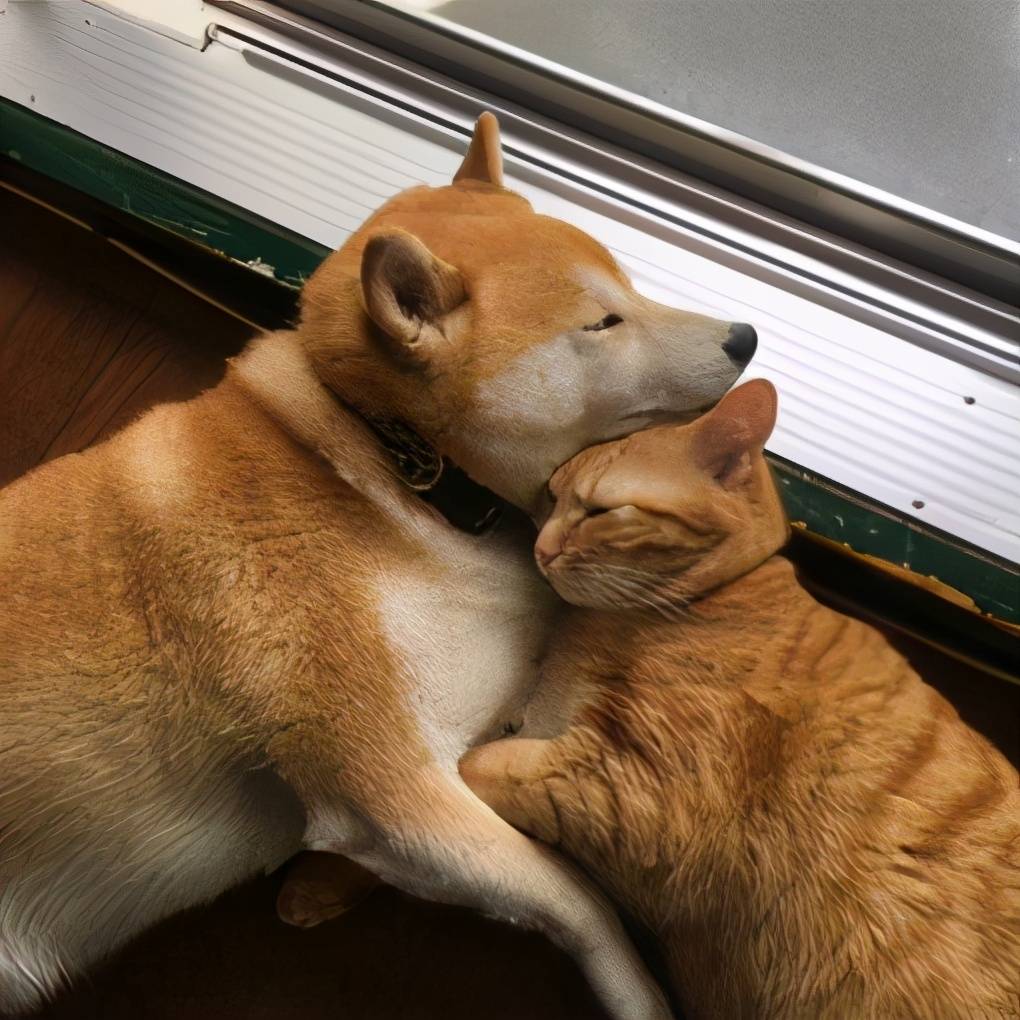 从敌视到亲昵猫猫和狗狗用行动打破不和的传闻爱从未有过边界