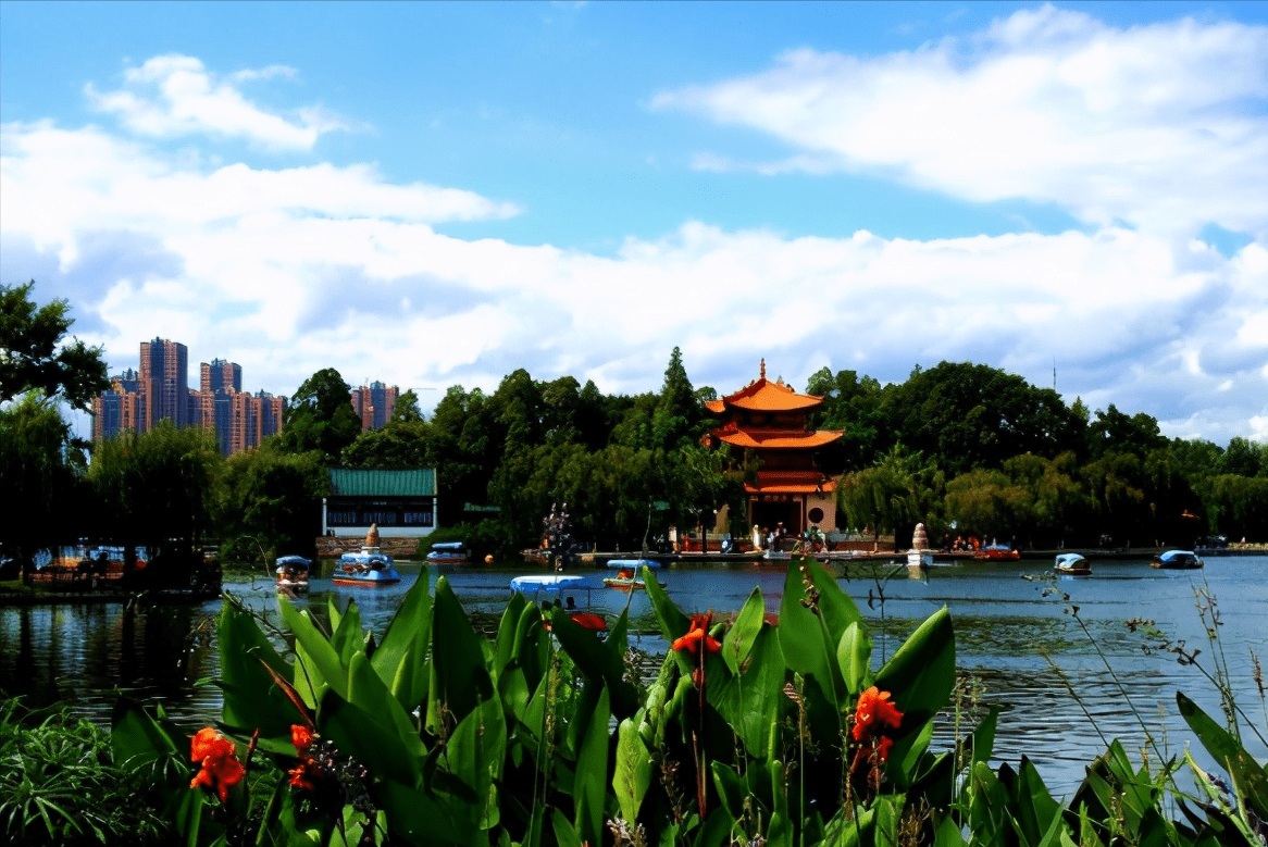 昆明“涅槃重生”的公园，曾是滇池中的湖湾，今被赞“城中之玉”