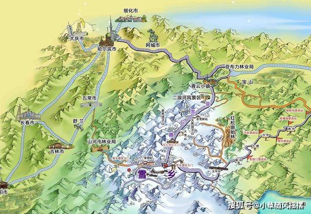 旅游风景区坐落于长白山脉张广才岭与老爷岭的交汇处