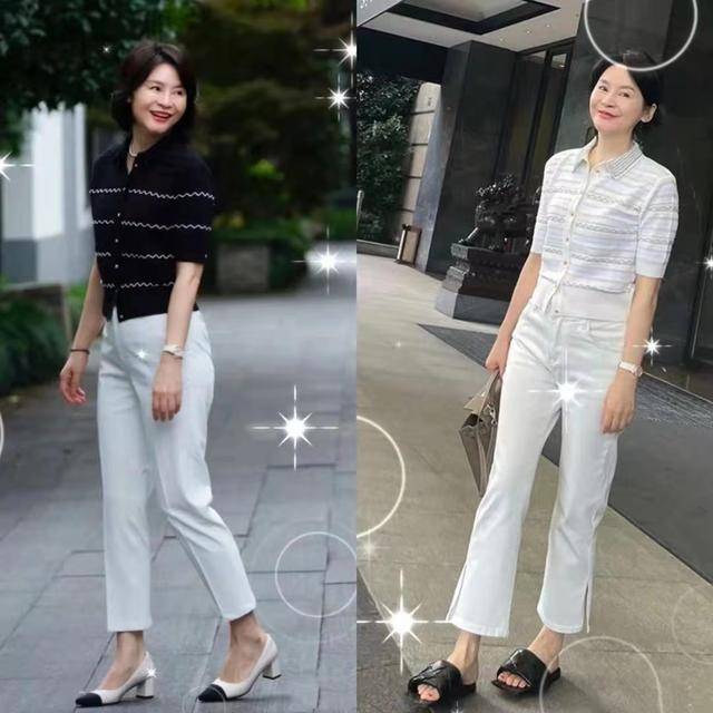 黑色|50岁女人会穿比“长相”重要，她靠穿搭提升颜值，每套都很优雅