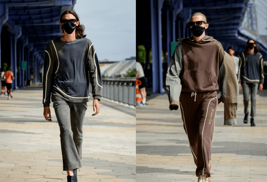 图案|Eckhaus Latta 2021春夏，尽管身材不完美，但是却不影响美得时尚