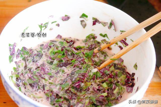苋菜|营养早餐饼,5分钟就搞定,钙是牛奶的3倍,铁是菠菜的6倍,香