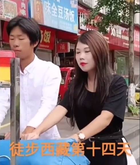 江西驴哥徒步去西藏成大网红长相别致美女抢着要嫁给他